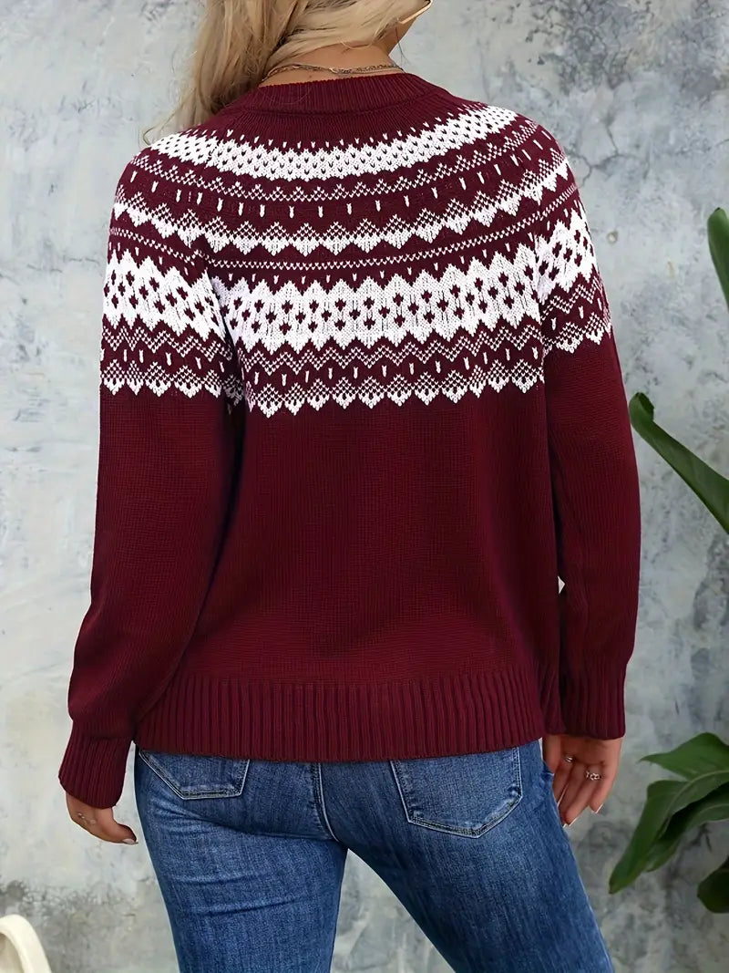 Cardigan Femme Motif Géométrique 2