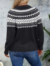 Cardigan Femme Motif Géométrique 4