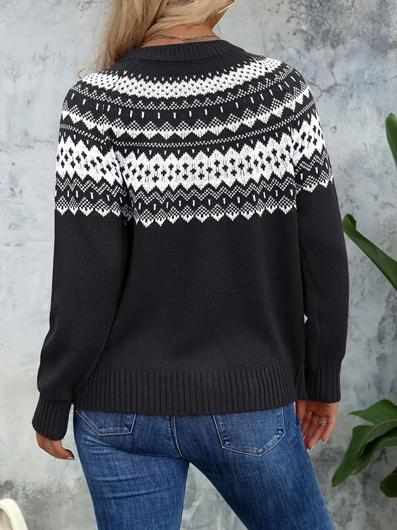 Cardigan Femme Motif Géométrique 4