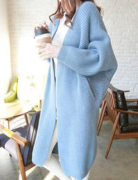 Gilet Femme Oversize Ouvert Décontracté Cardigan Femme
