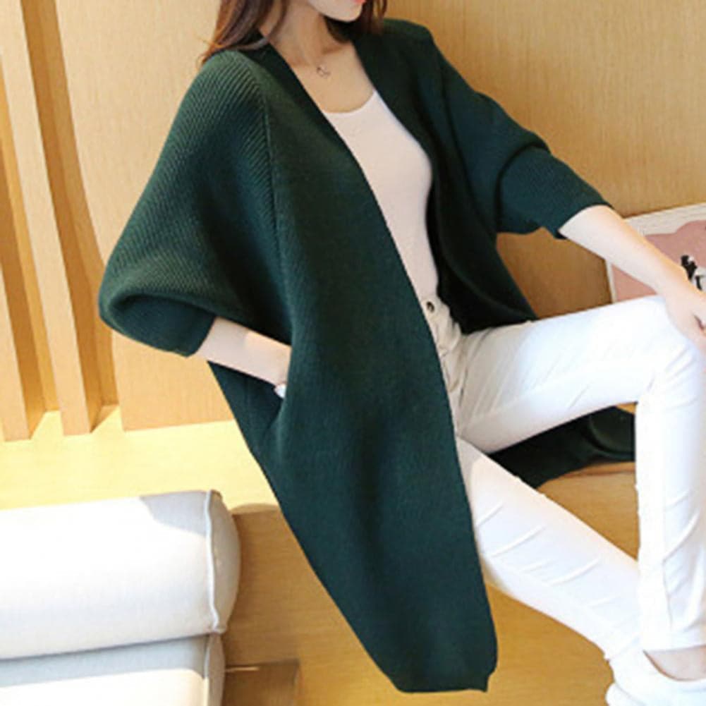 Cardigan Femme Oversize Ouvert Décontracté 4