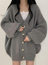 Cardigan Femme Surdimensionné Boutonné Chic 7