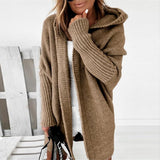 Cardigan Femme Surdimensionné à Capuche 0