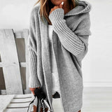 Cardigan Femme Surdimensionné à Capuche 1