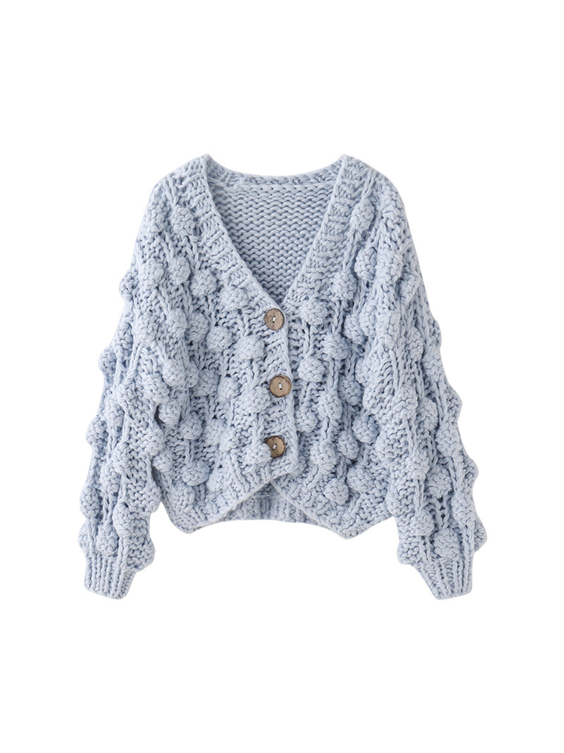 other : Bridget | Cardigan Femme Tricot Décontracté in Bleu van Seroa