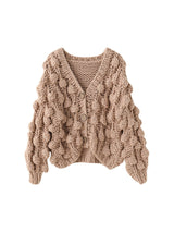 other : Bridget | Cardigan Femme Tricot Décontracté in Beige van Seroa