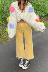 other : Molly | Cardigan Femme en Tricot Doux à Manches Bouffantes in van Seroa