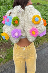 other : Molly | Cardigan Femme en Tricot Doux à Manches Bouffantes in van Seroa