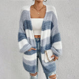 Cardigan Long à Manches Longues Femme 0