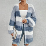 Cardigan Long à Manches Longues Femme 1