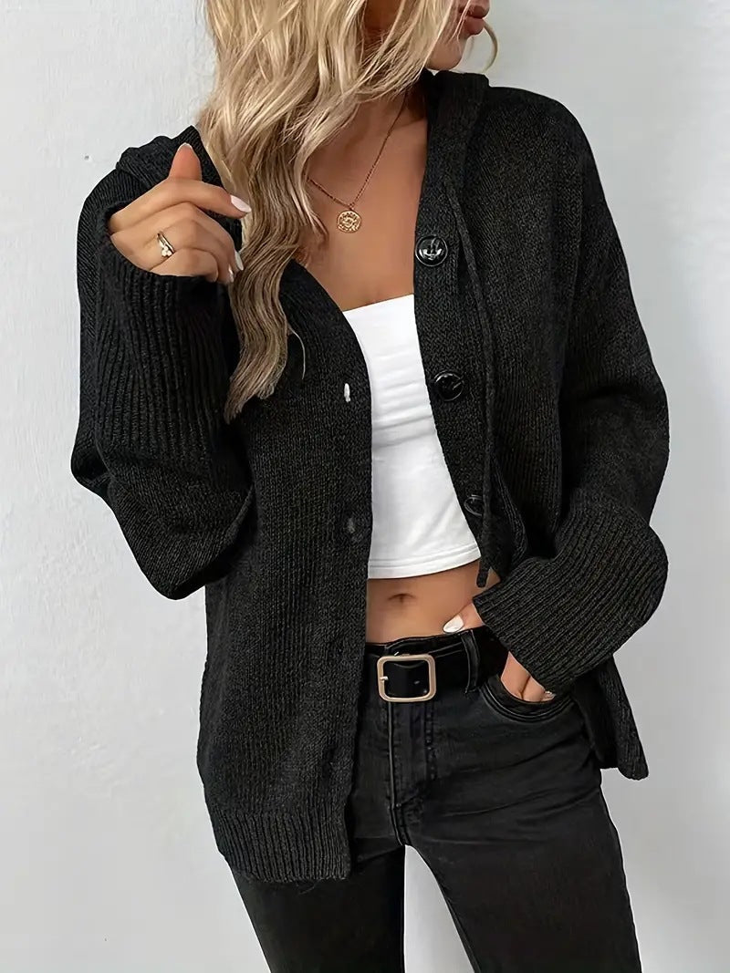 Cardigan à Capuche Confortable Femme 1