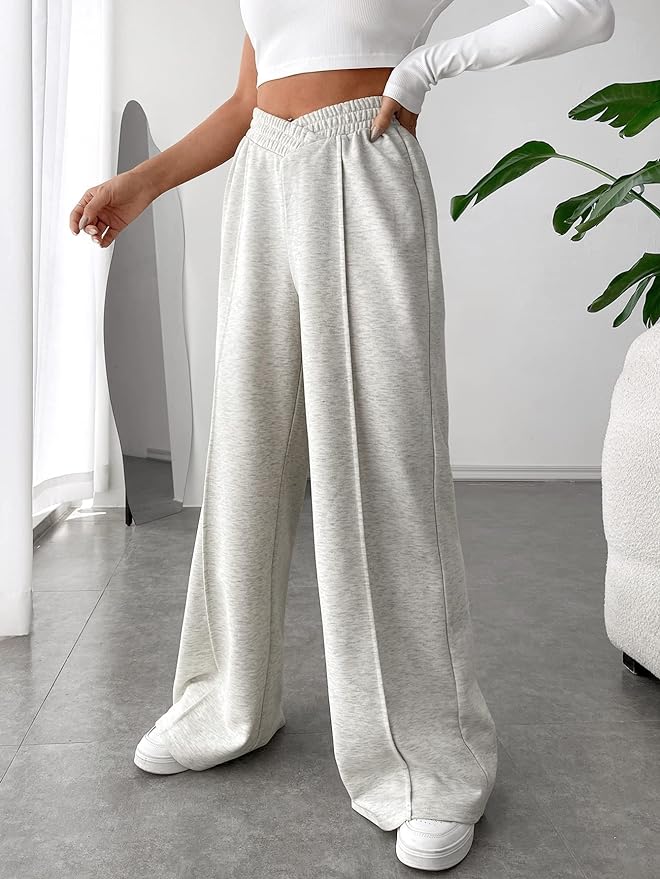 skirts : Charlotte | Pantalon Fluide Femme Élastique à Jambes Larges in van Seroa