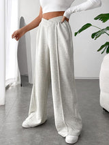 skirts : Charlotte | Pantalon Fluide Femme Élastique à Jambes Larges in van Seroa