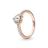 other : Amelia | Bague de Fiançailles Femme Argent Diamant Coeur in Blond clair van Seroa