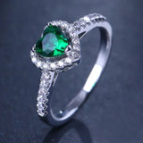 other : Amelia | Bague de Fiançailles Femme Argent Diamant Coeur in Marron moyen van Seroa