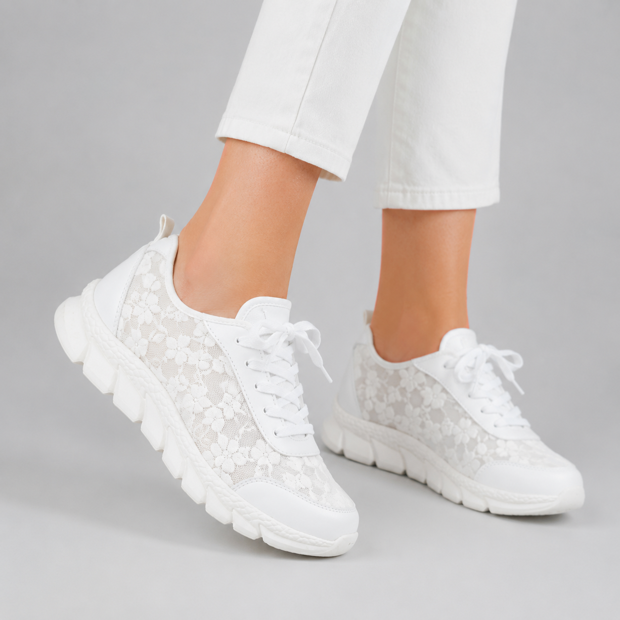 Baskets Femmes Confortables en Tissu Femme