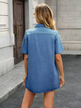 Chemises décontractées : Corelia | Chemise Femme Denim Rétro Ajustée in van Seroa