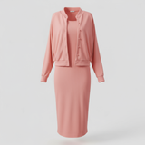 Maren | Ensemble Femme Chic Midi Robe et Bomber