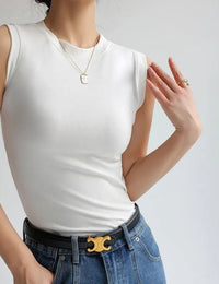 Eng anliegendes Damen-Top – Sportbekleidung, lässiges Oberteil