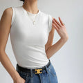 Dopasowany damski top sportowy, casualowy top
