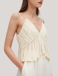 Elegantes Damen-Top mit V-Ausschnitt – leichtes Oberteil