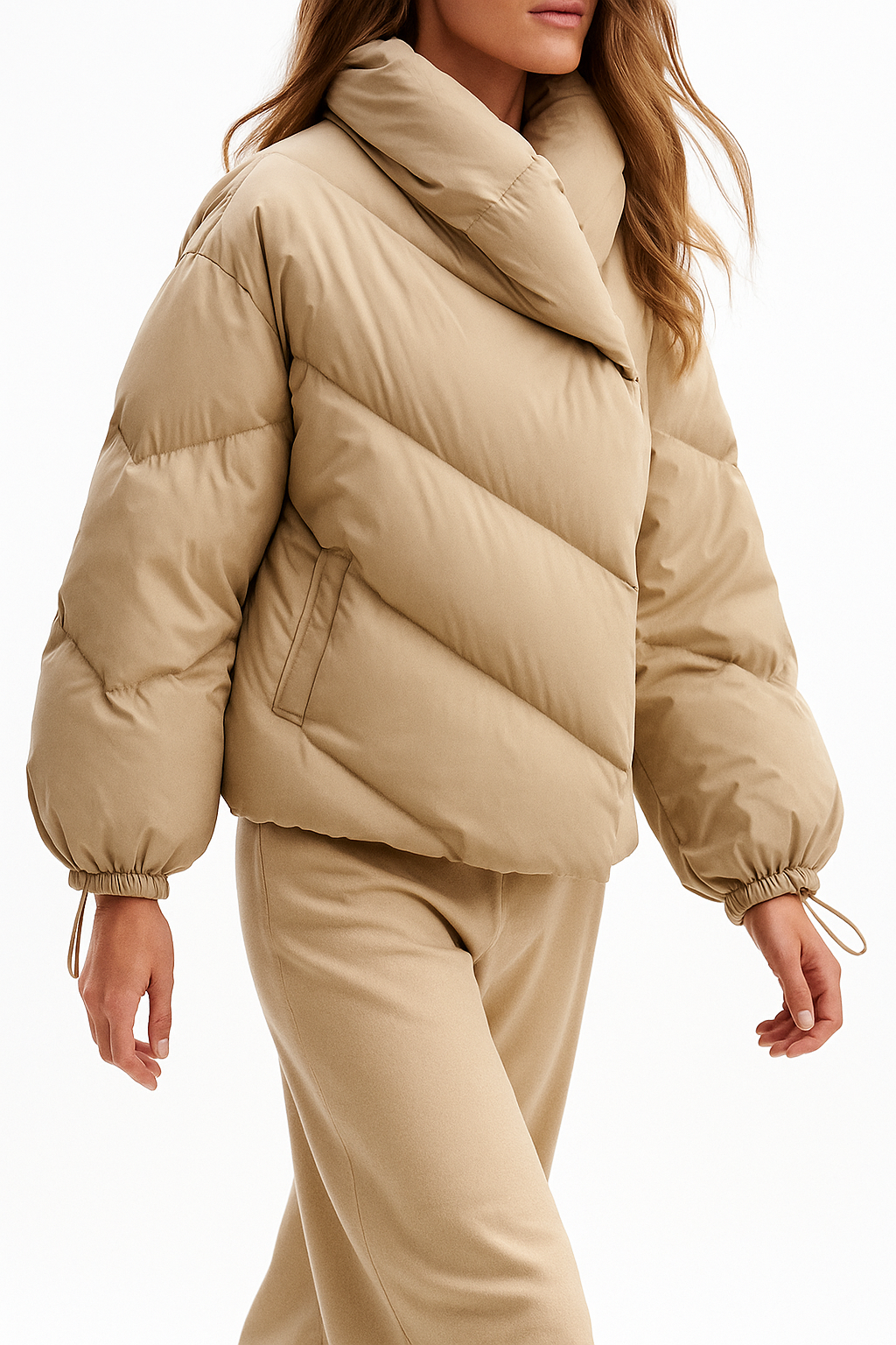 Doudoune Femme Chaude à Capuche Légère 4