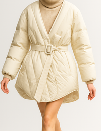 Elegante Damen-Daunenjacke aus Polyester Herbstkollektion