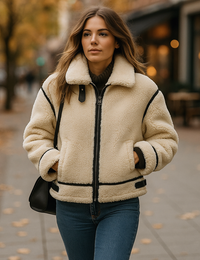 Bequeme kurze Damen-Daunenjacke Warmer Mantel