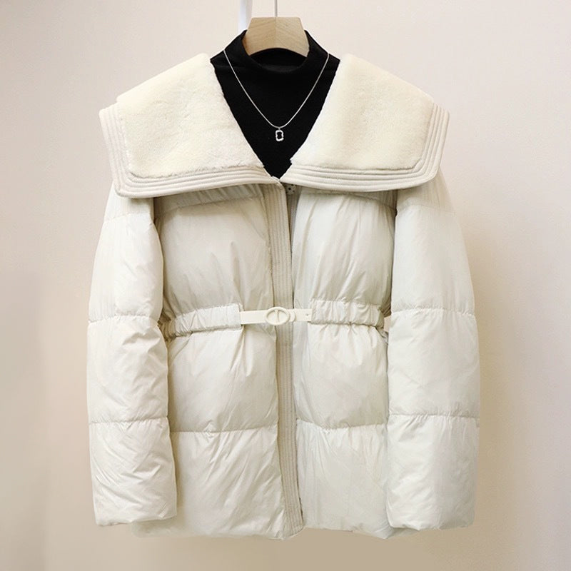 Doudoune Longue Femme Chic Ceinturée 1
