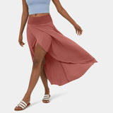 skirts : Heidi | Jupe Longue Femme Swingante Élégante Mi-Mollet in Vermillon van Seroa
