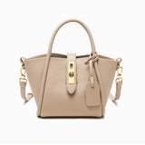 bags : Clara Sac à Main Femme en Cuir Élégant et Pratique in Beige van Seroa
