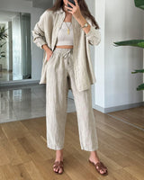Ensembles et tenues pour femmes : Jonie | Ensemble Blouse et Pantalon Confortable Femme in 3XL van Seroa
