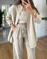 Ensembles et tenues pour femmes : Jonie | Ensemble Blouse et Pantalon Confortable Femme in van Seroa