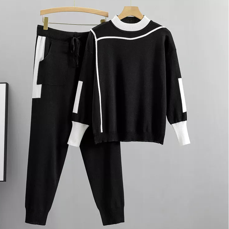 Ensemble Décontracté Femme Chic Tailleur Pantalon 3