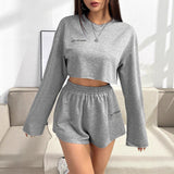 Ensemble Décontracté Femme Haut Court et Short 3