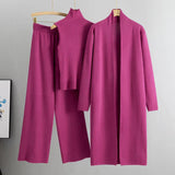 Ensemble Élégant Cardigan et Pantalon Femme 1
