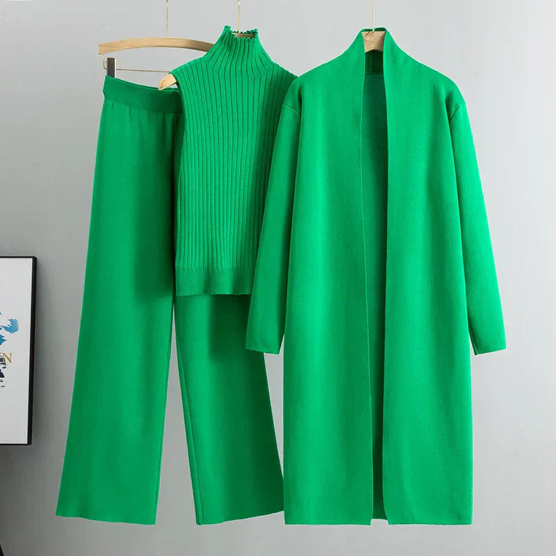 Ensemble Élégant Cardigan et Pantalon Femme 3