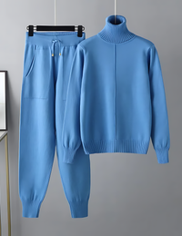 Elegantes Damen-Set mit Rollkragen für legere Mode