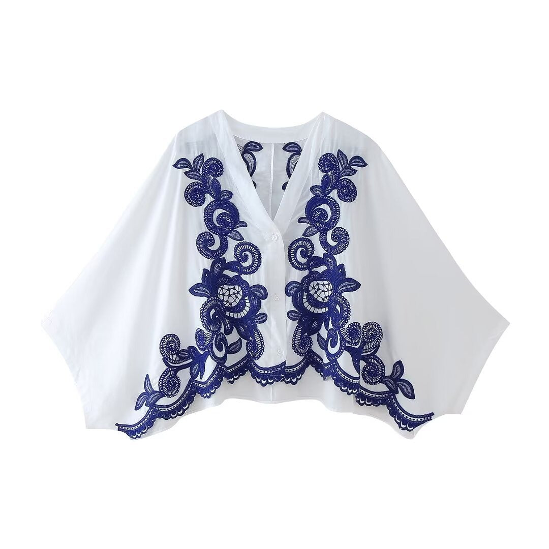 Ensemble Femme Bohème Chic avec Blouse et Jupe 2