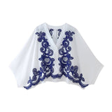 Ensemble Femme Bohème Chic avec Blouse et Jupe 2