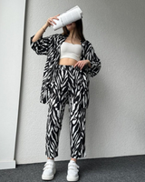 Ensemble Femme Chemise Oversize et Pantalon Fluide 1