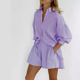 Ensemble Femme Chemise et Short Élégant 4