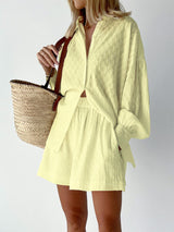 Ensemble Femme Chic Chemise et Short 2