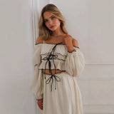Ensemble Femme Chic Haut et Jupe Été 0