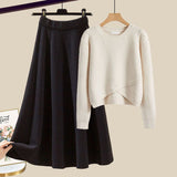 Ensemble Femme Chic Pull et Jupe 4