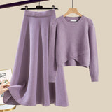 Ensemble Femme Chic Pull et Jupe 5