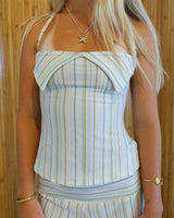 Ensemble Femme Chic à Rayures Été 1