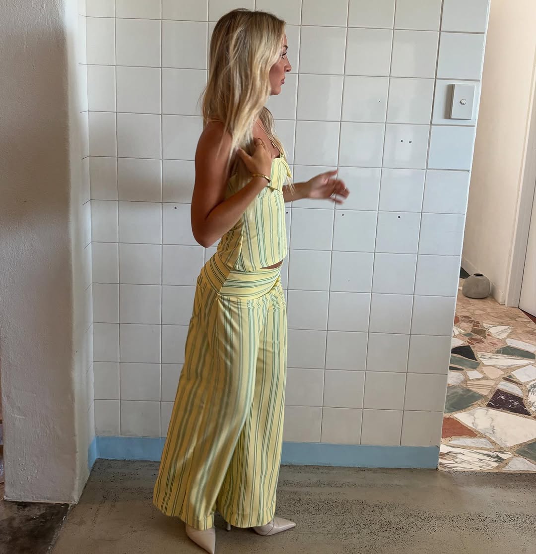 Ensemble Femme Chic à Rayures Été 6