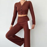 Ensemble Femme Chic en Tricot Deux Pièces 8