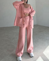 Ensemble Femme Confortable en Tricot 3
